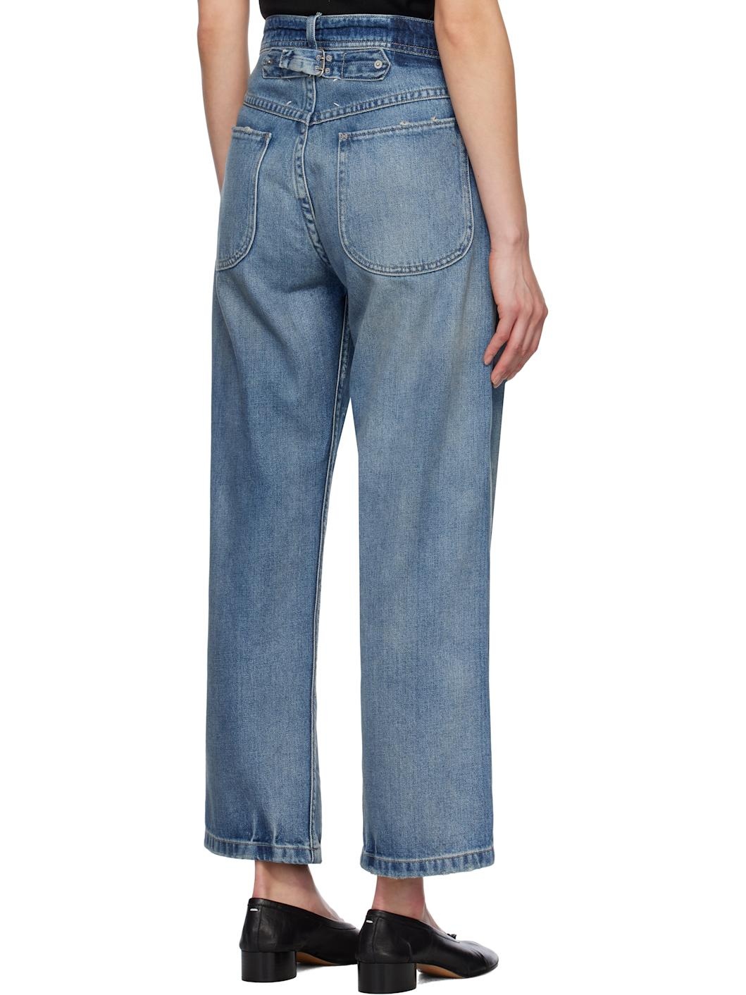 Blue 5 Pocket Jeans - 3
