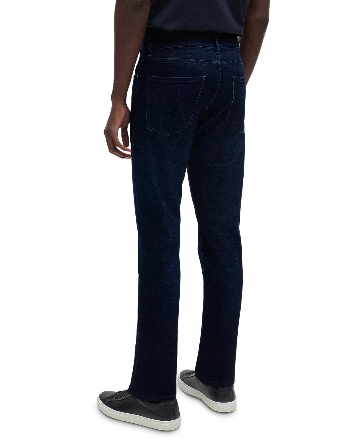 H Delaware Cotton Blend Slim Fit Jeans in Navy - 3