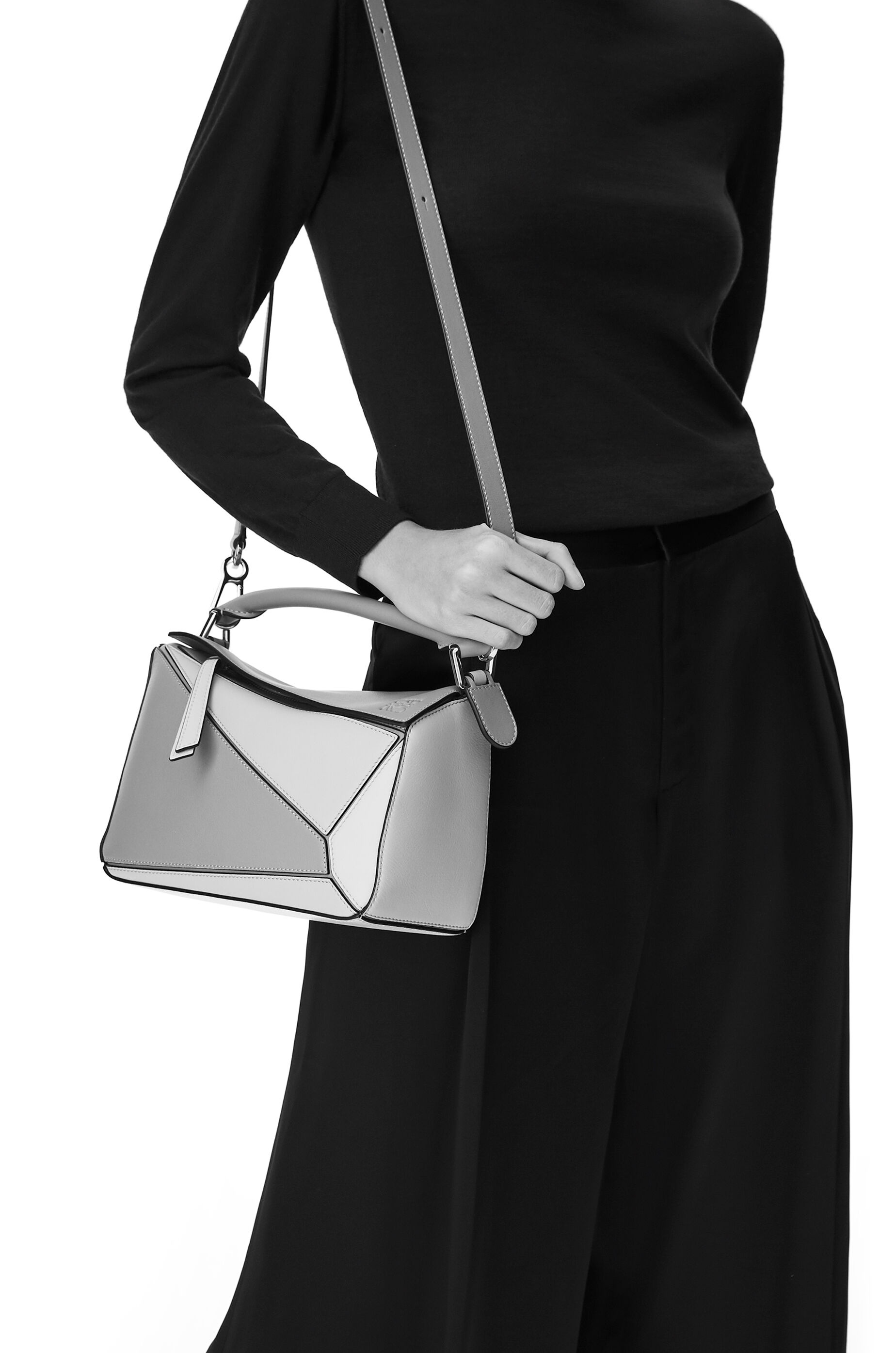 Small Puzzle Graphic bag in classic calfskin - 9