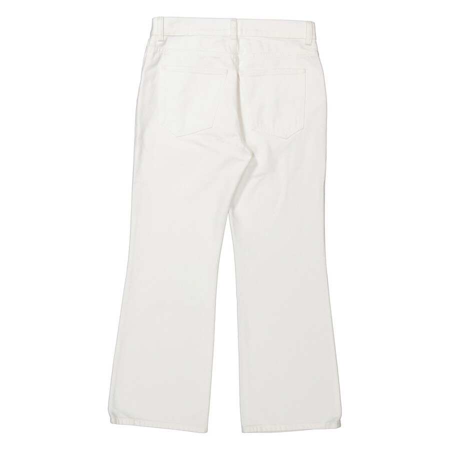 Chloe Ladies White Fuego Cropped Bootcut Jeans, Waist Size 27" - 2