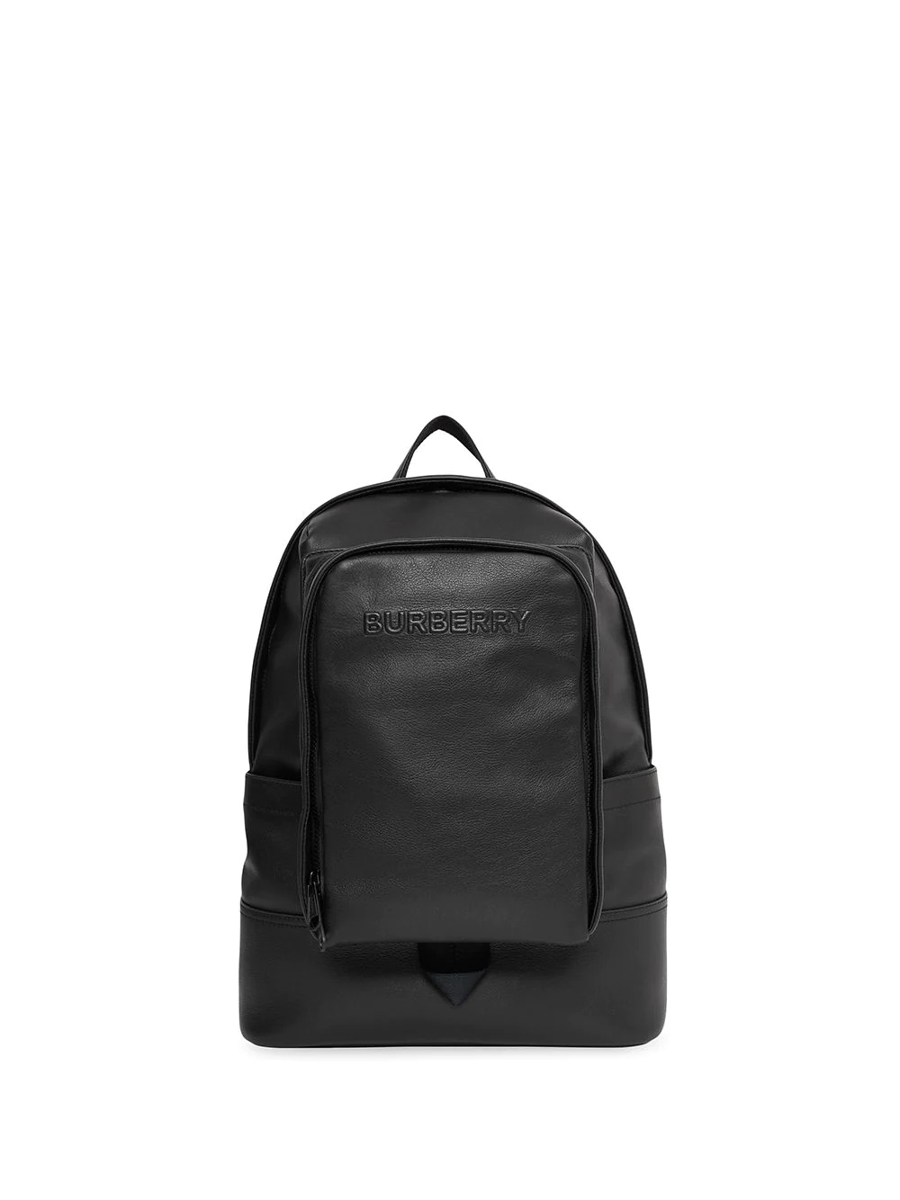 embossed-logo calf leather backpack - 1