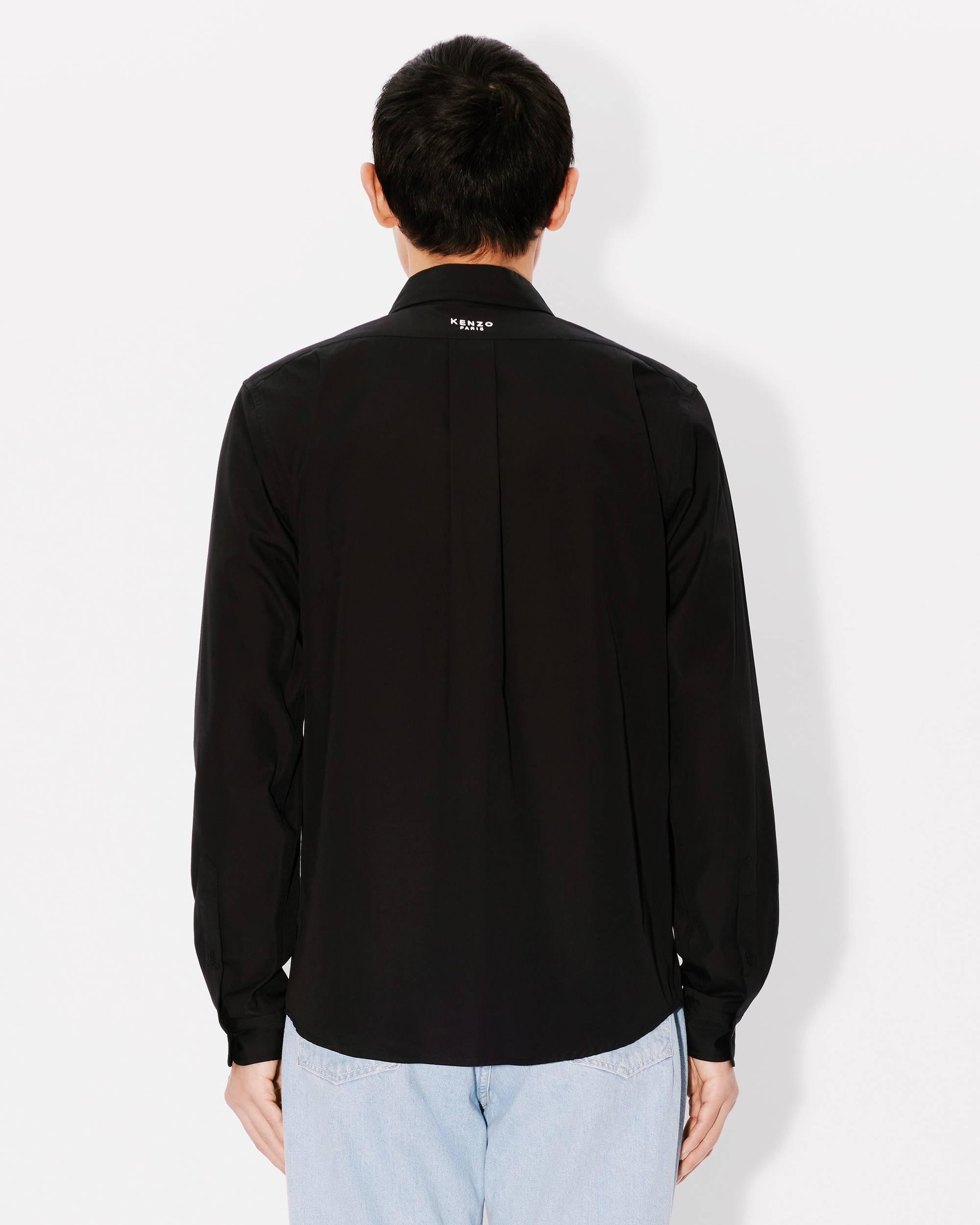 'Boke Flower' embroidered casual shirt - 4