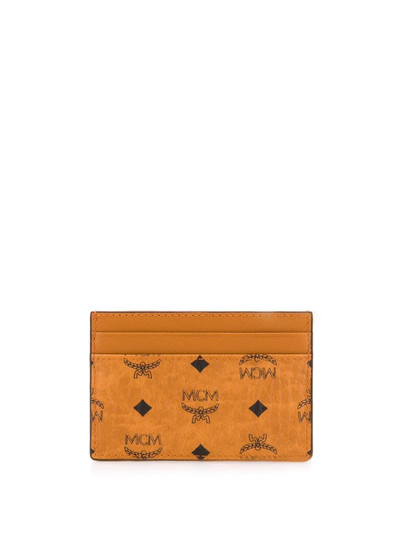 MCM mini monogram-print cardholder outlook