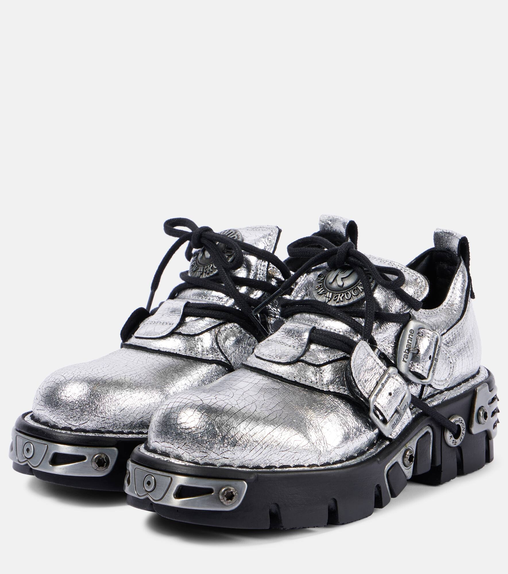 x New Rock embellished leather boots - 5