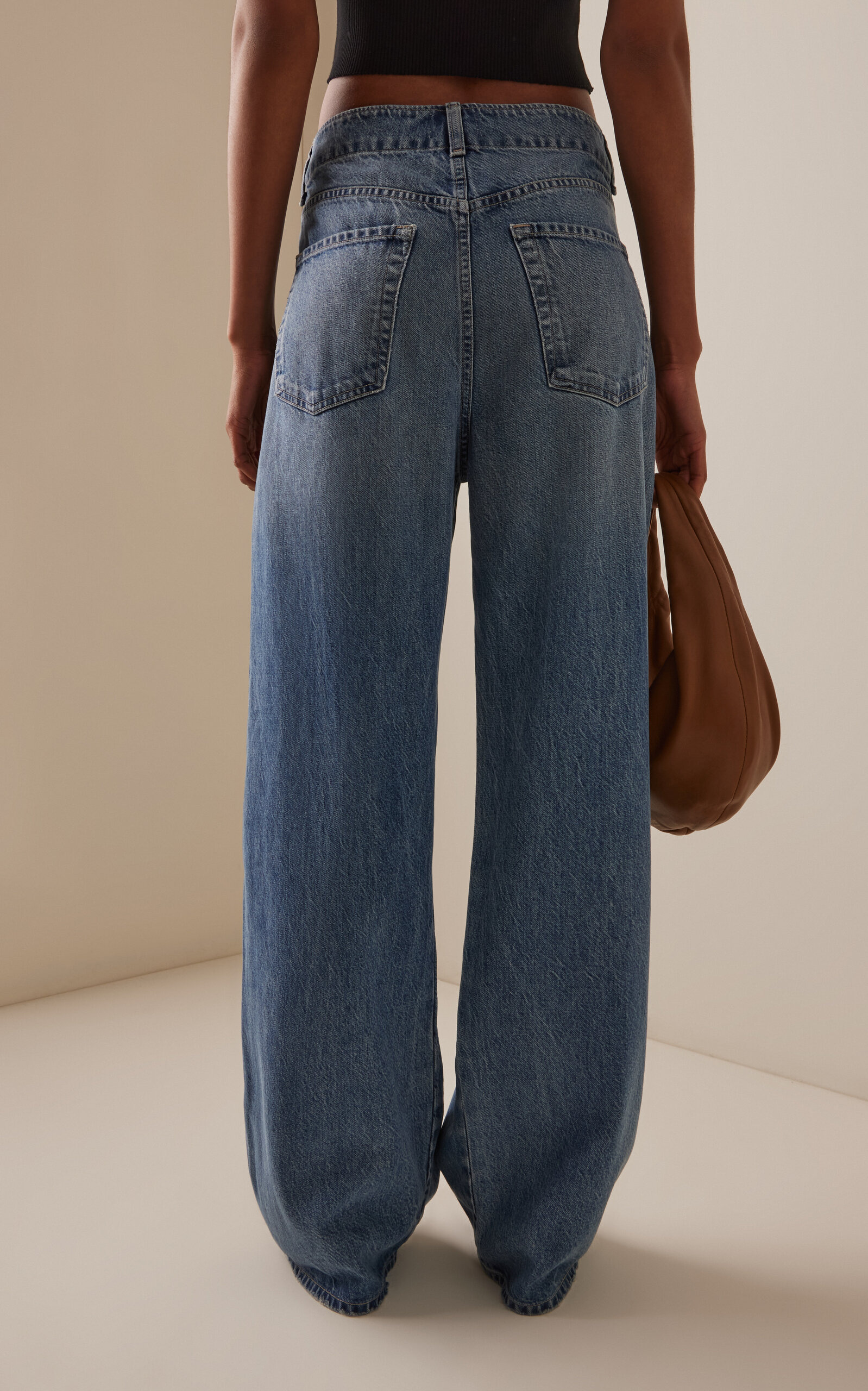 Boardwalk Rigid High-Rise Wide-Leg Jeans medium wash - 4