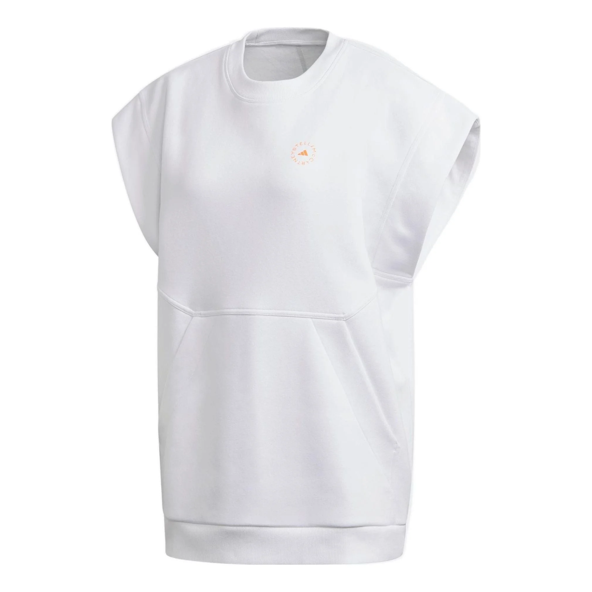 (WMNS) adidas Stella McCartney Muscle Sleeveless Sweatshirt 'White' FU0724 - 1
