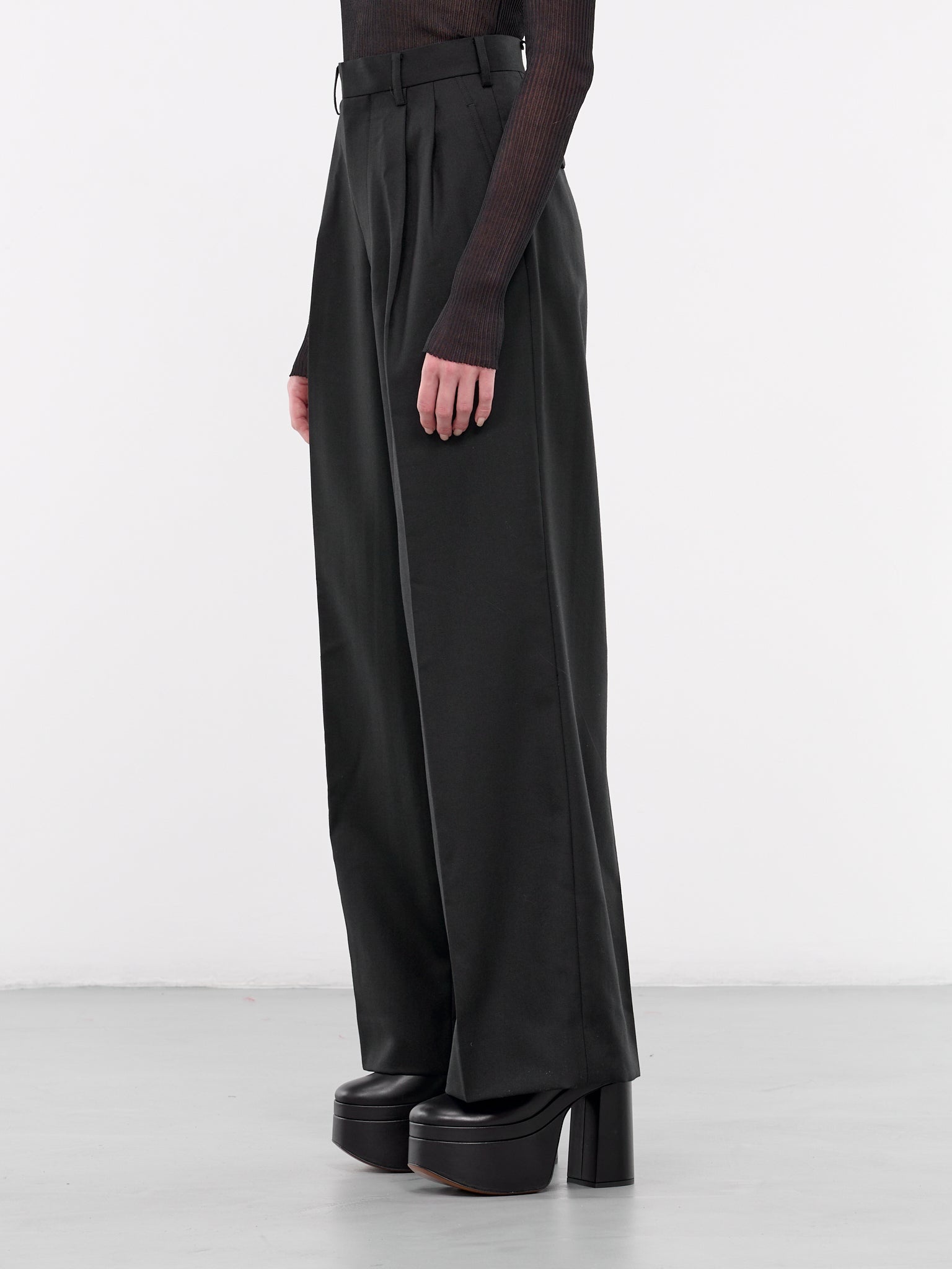 Pleated Wool Trousers - 2