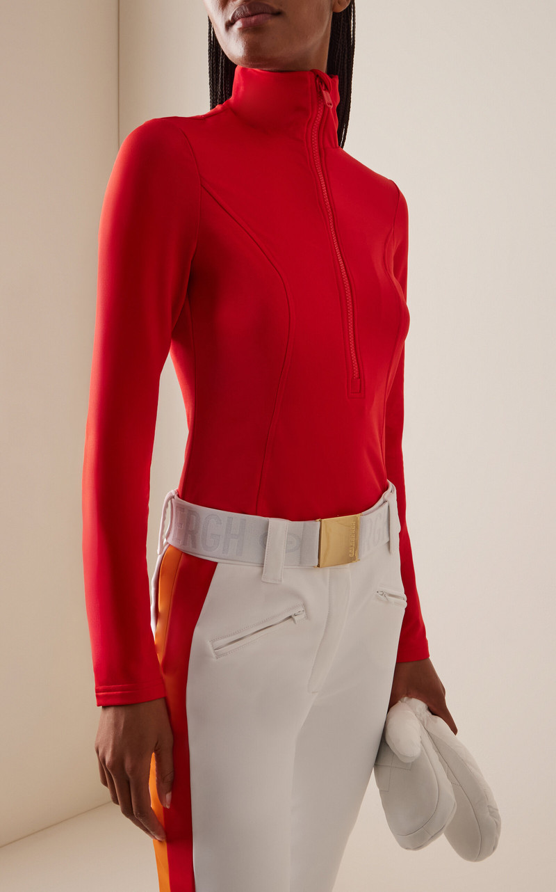 GOLDBERGH Serena Stretch-Tech Quarter-Zip Ski Top red outlook