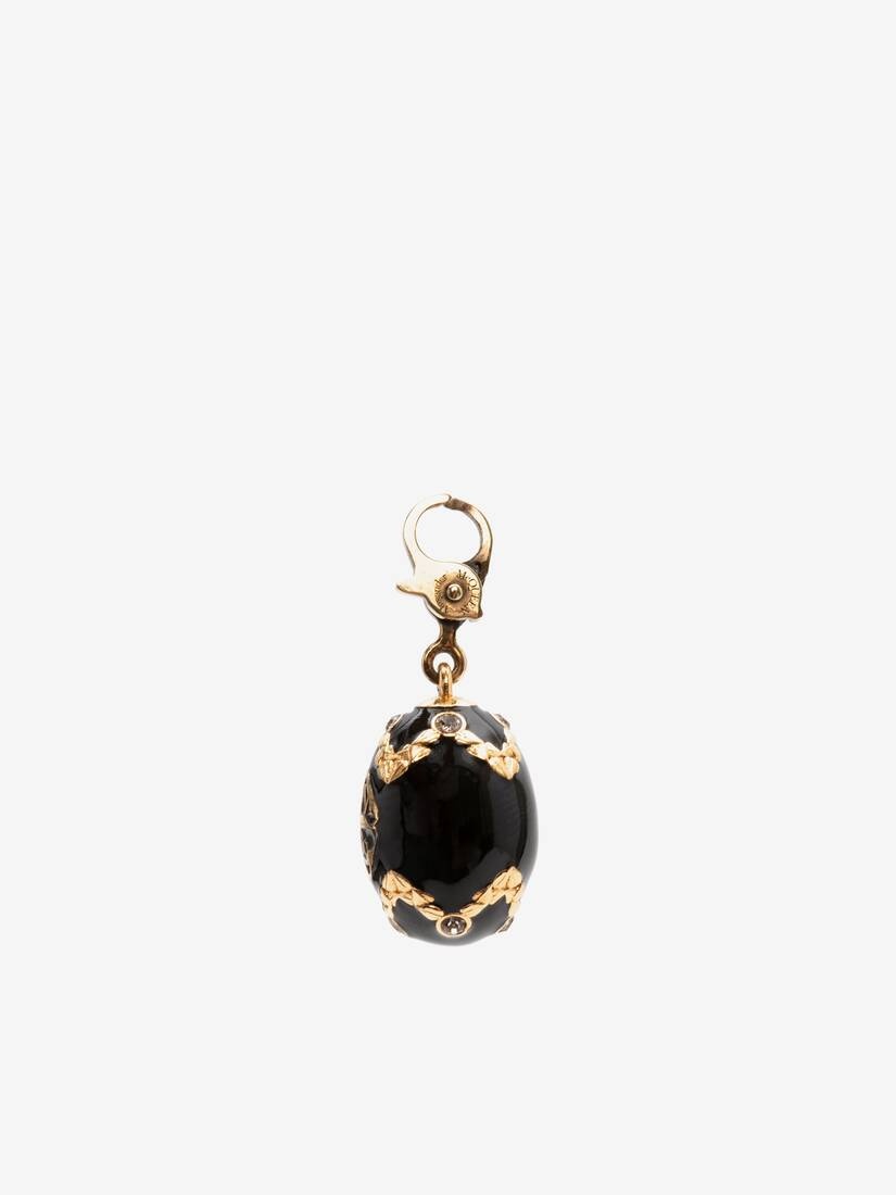 Alexander Mcqueen Egg Charm in Antique Gold - 3