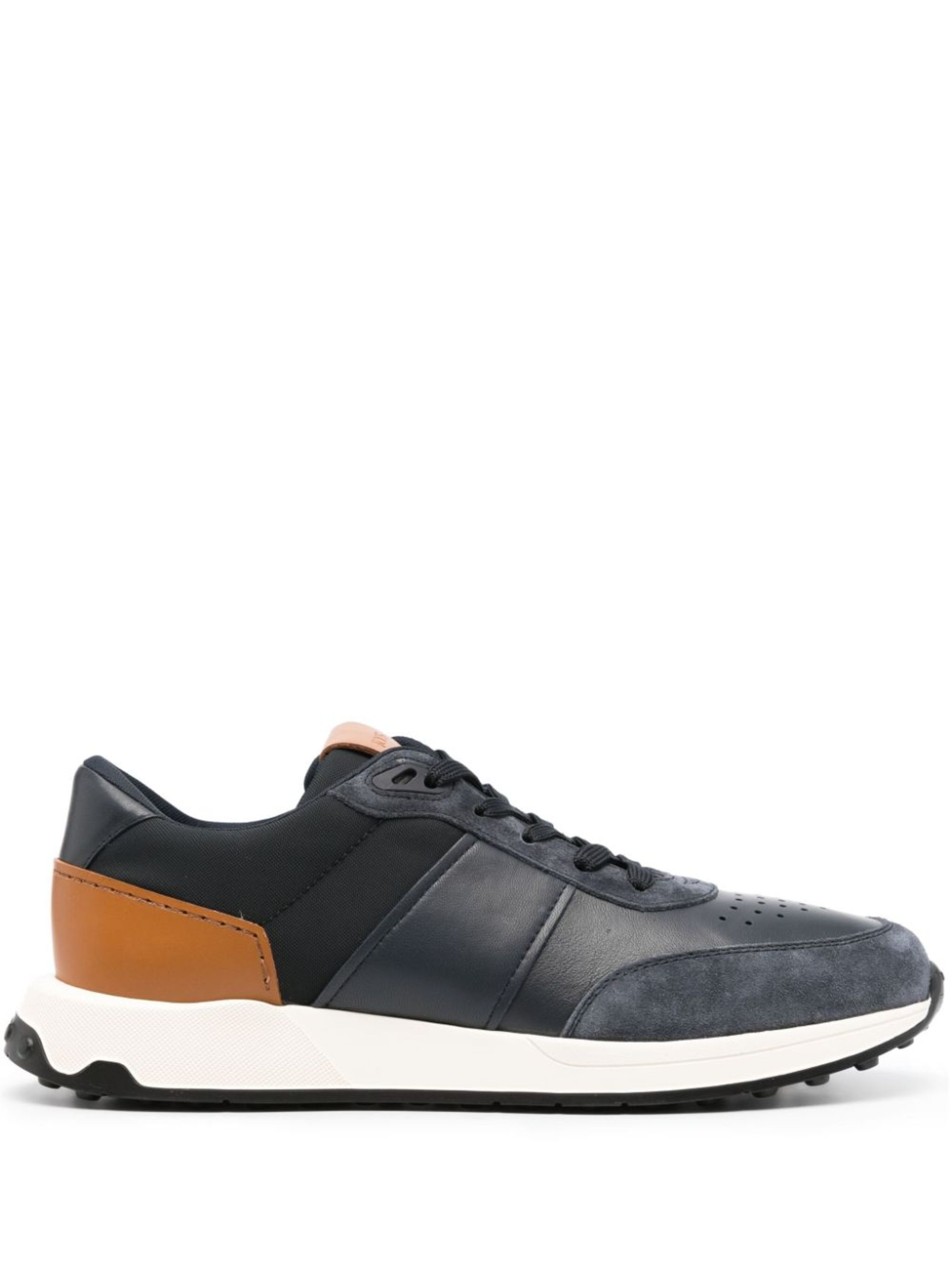 bi-tonal panelled sneakers - 1