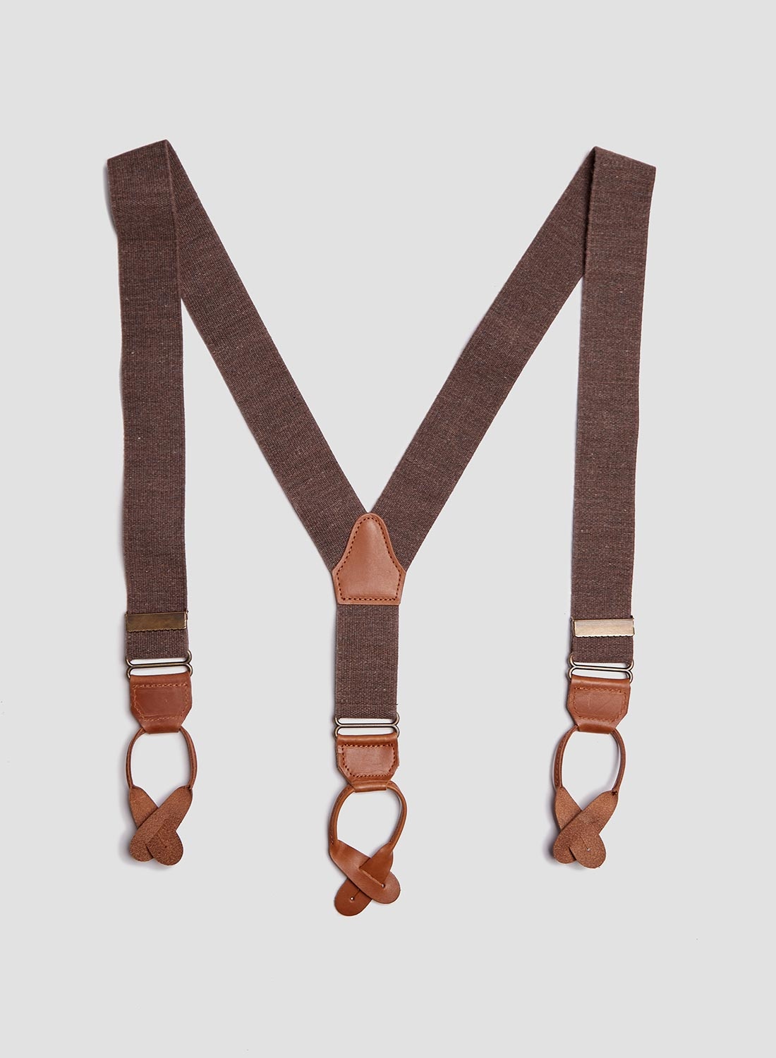 Adjustable Costume Classic Braces Brown - 2