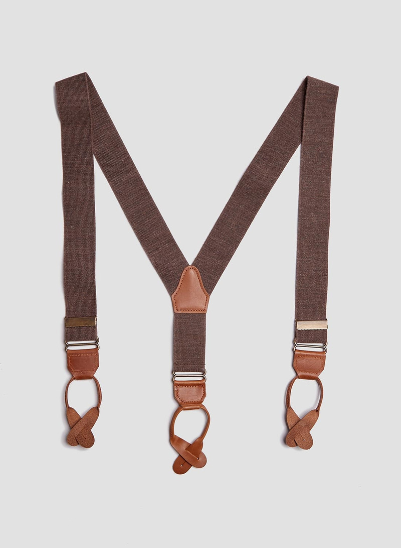 Nigel Cabourn Adjustable Costume Classic Braces Brown outlook