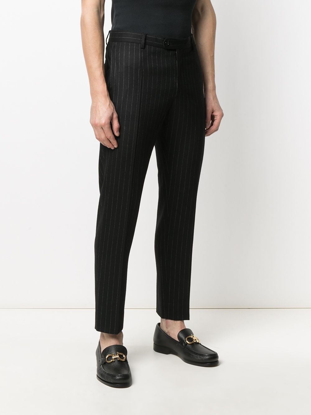 cropped pinstripe trousers - 3