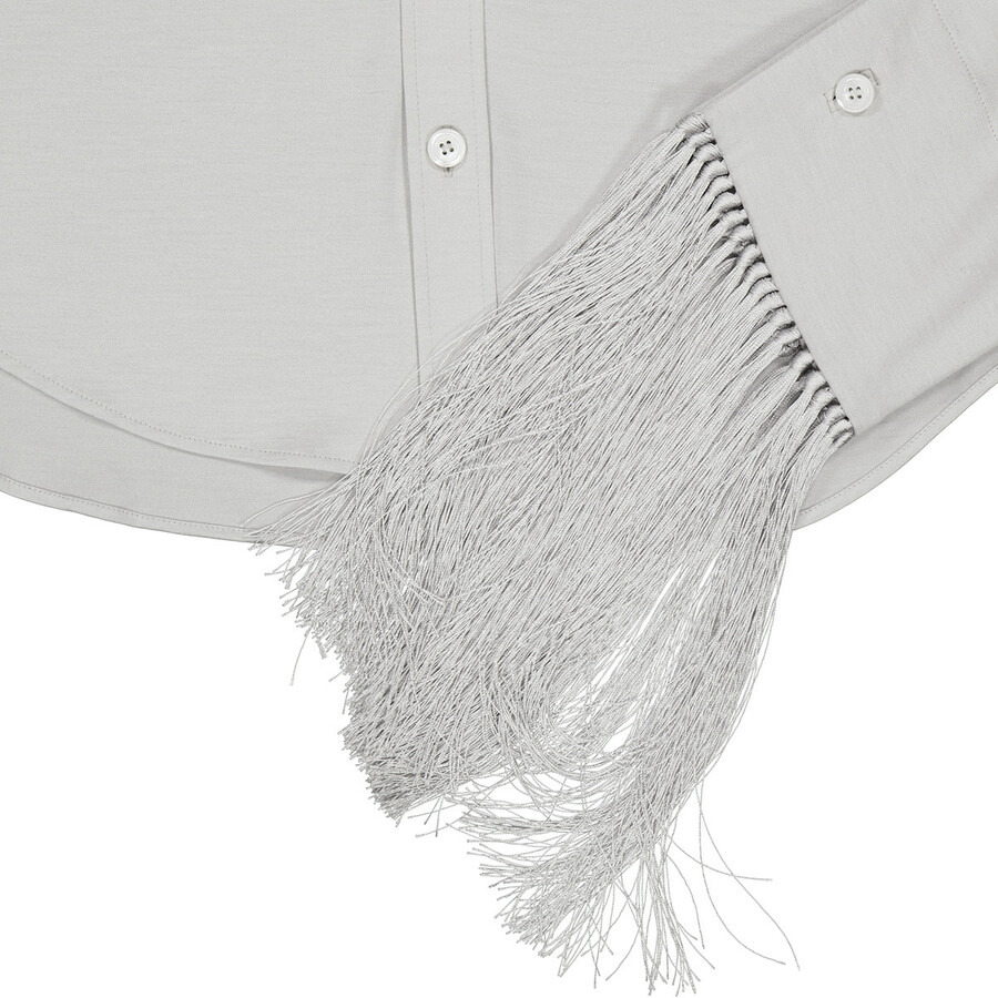 Burberry Silky Wool Jersey Shirt With Panelled Sleeve - 7