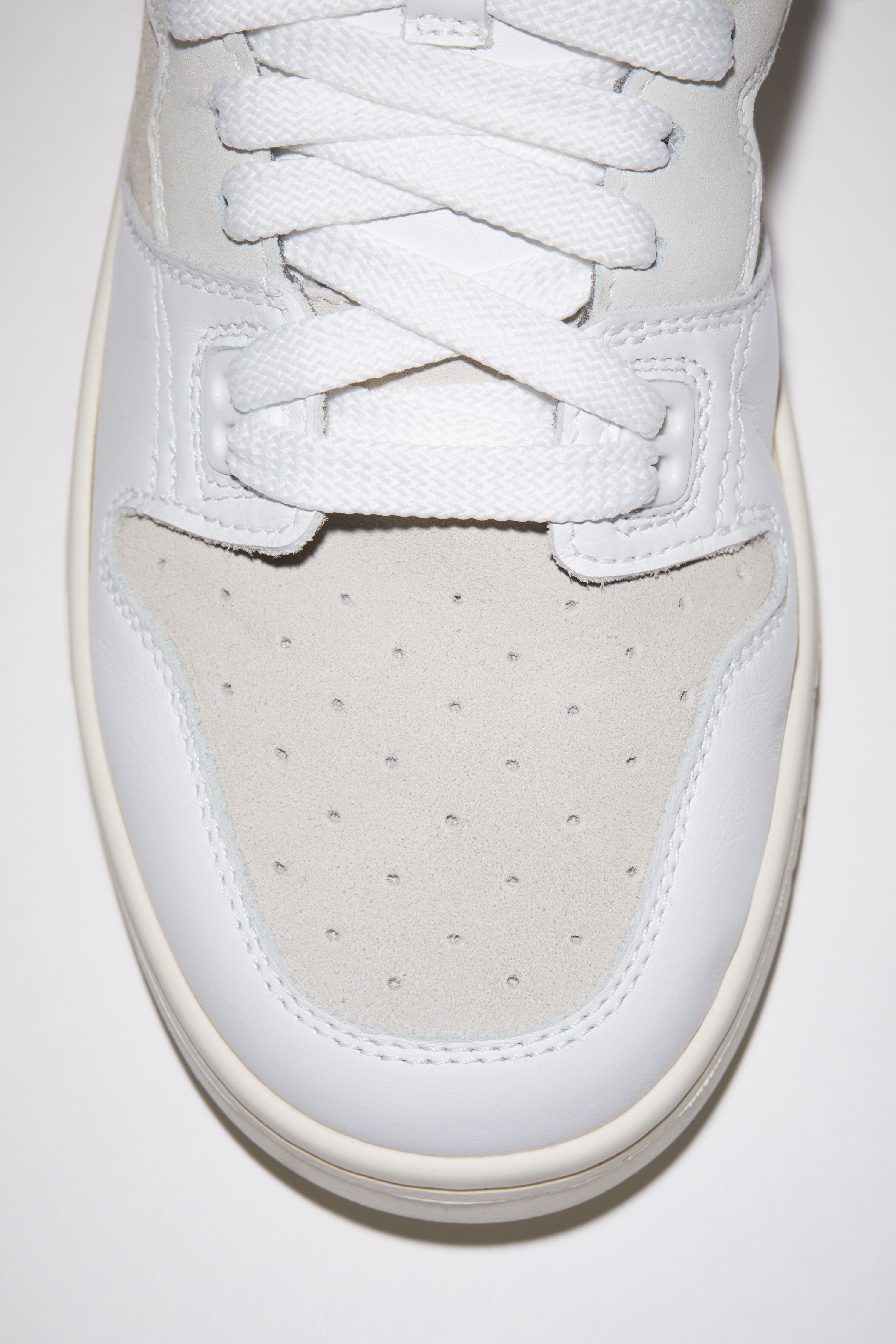 Low top leather sneakers - White/Off White - 5