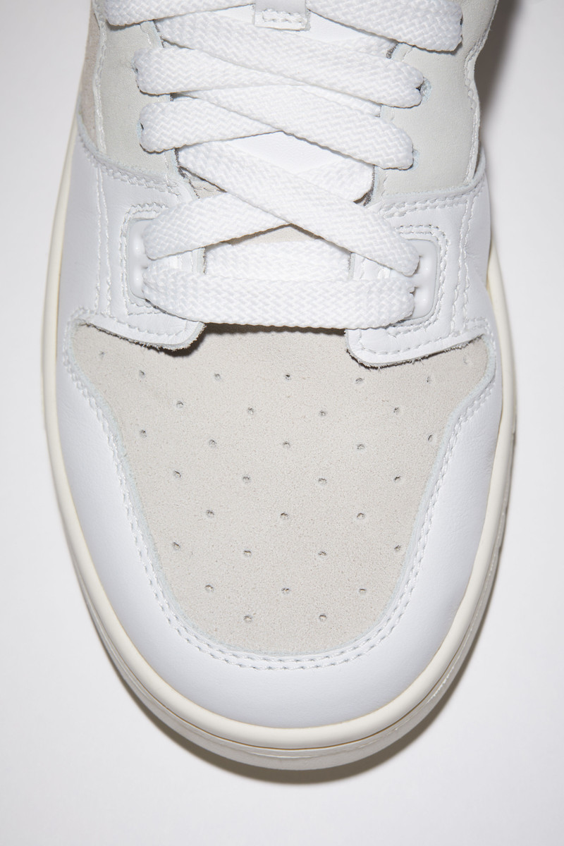 Low top leather sneakers - White/Off White 5