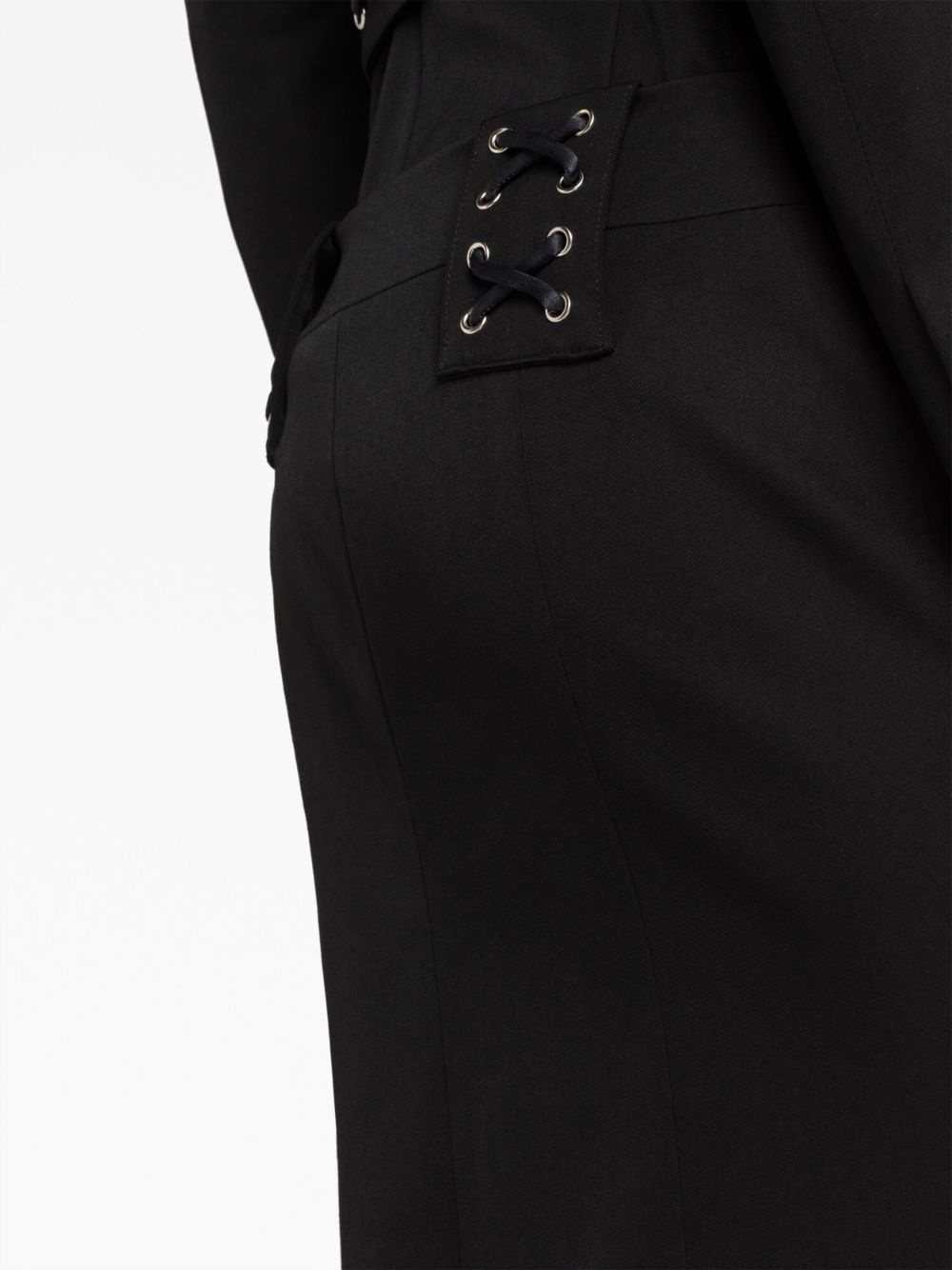 lattice-embellished midi skirt - 3