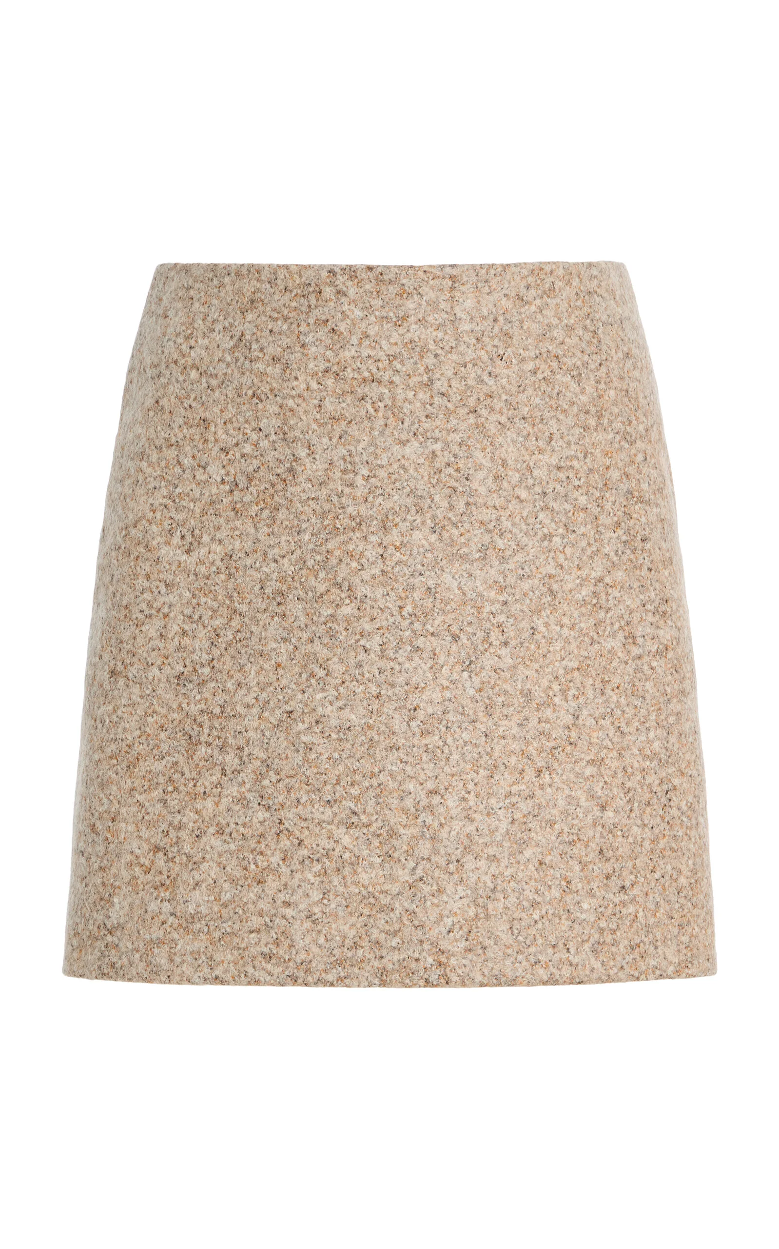 Coci Alpaca-Wool Mini Skirt neutral - 1