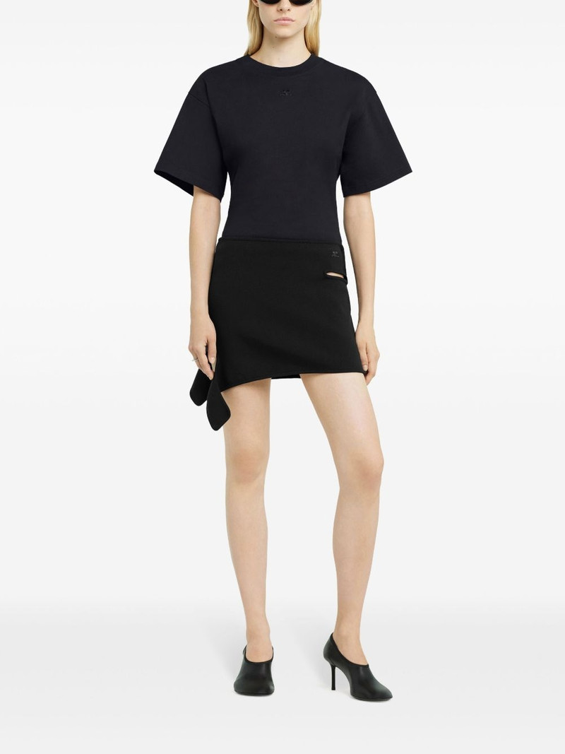 courrèges loop-knit mini skirt outlook