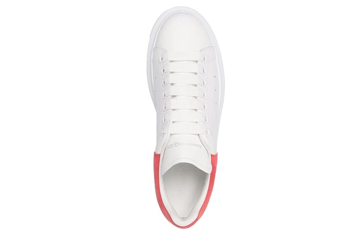 (WMNS) Alexander McQueen Oversized Sneaker 'White Coral' 553770WHGP79663 - 4