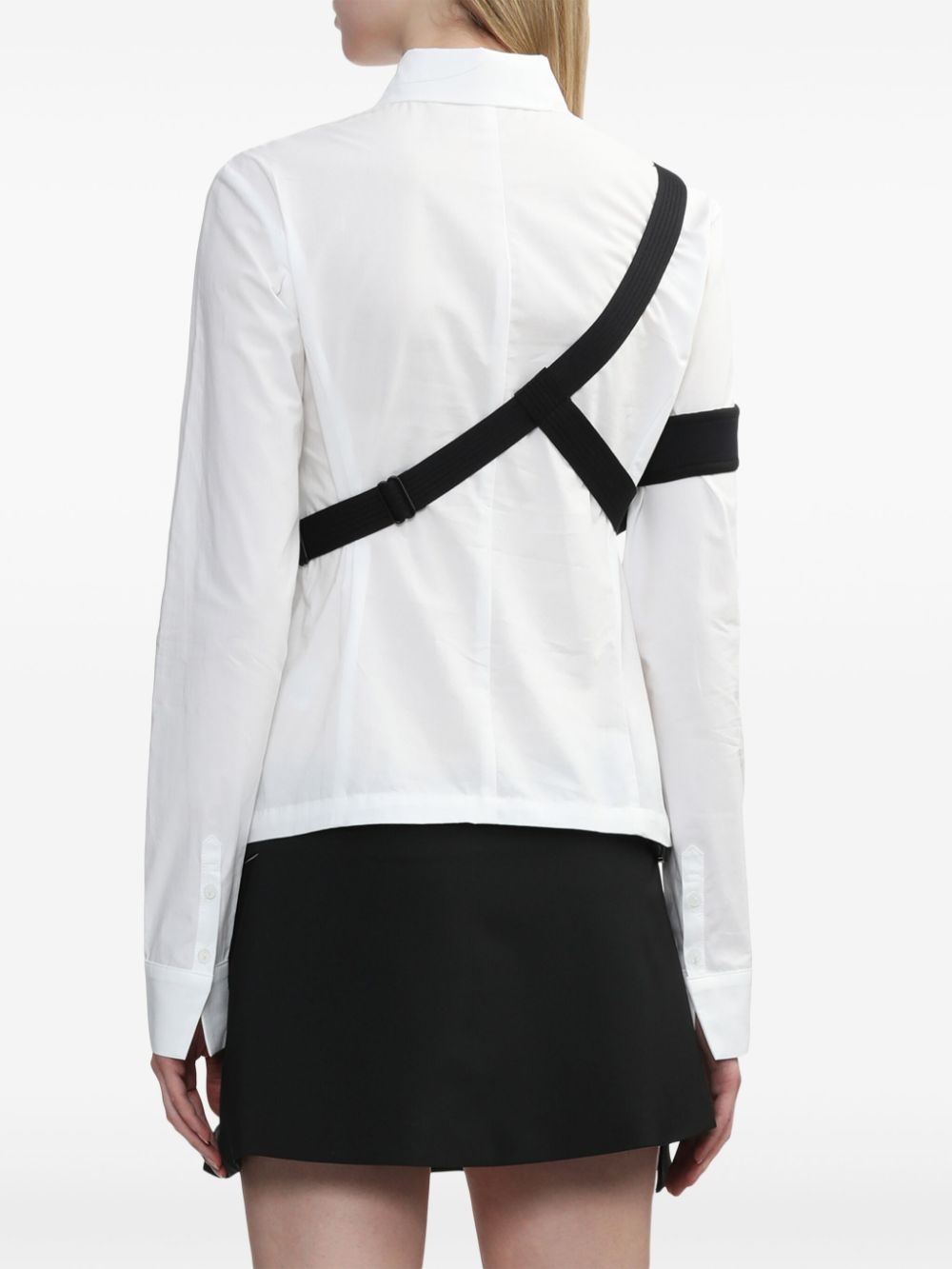 chest-band cotton shirt - 4