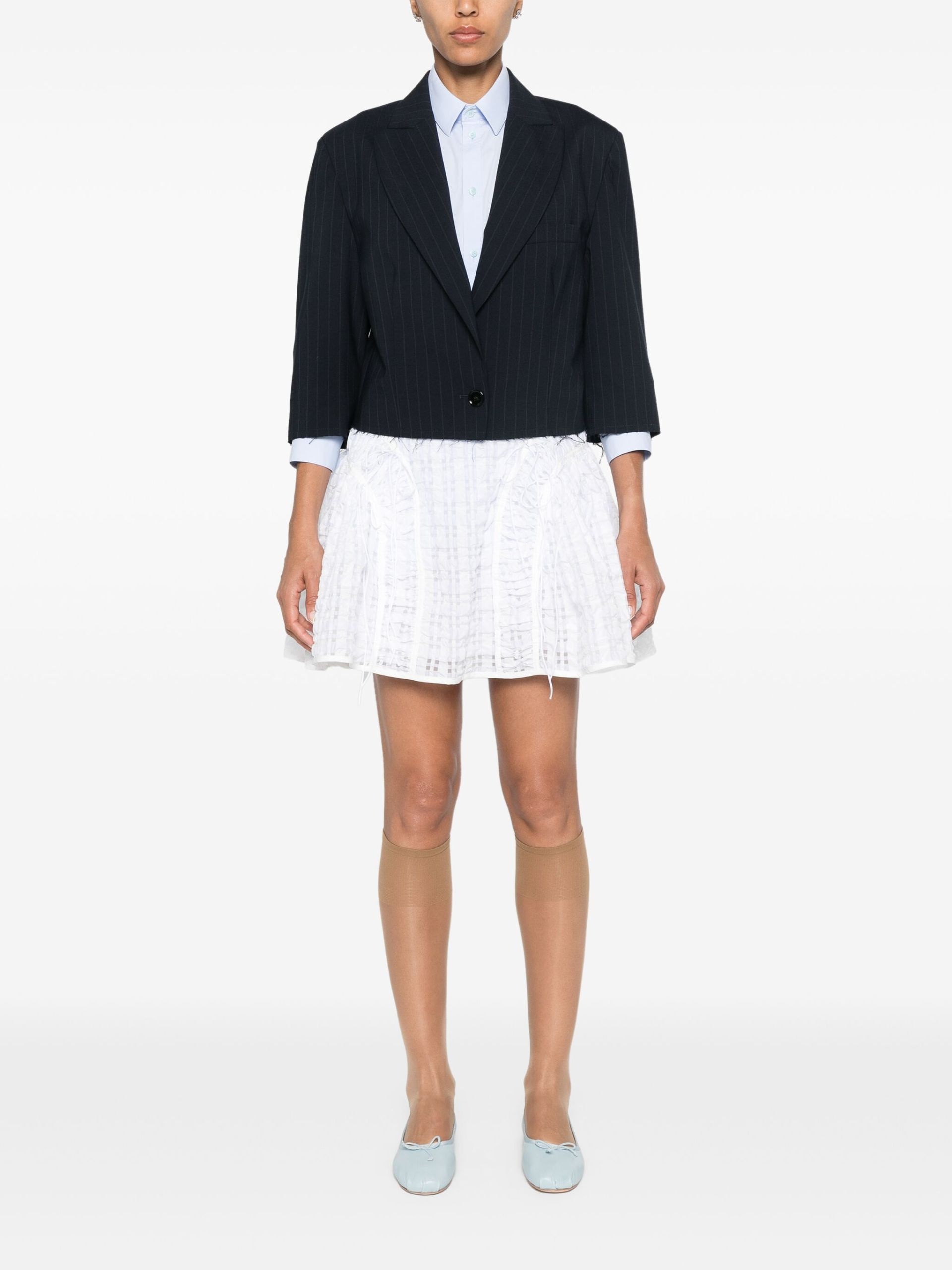 CECILIE BAHNSEN White Oda Mini Skirt | brownsfashion