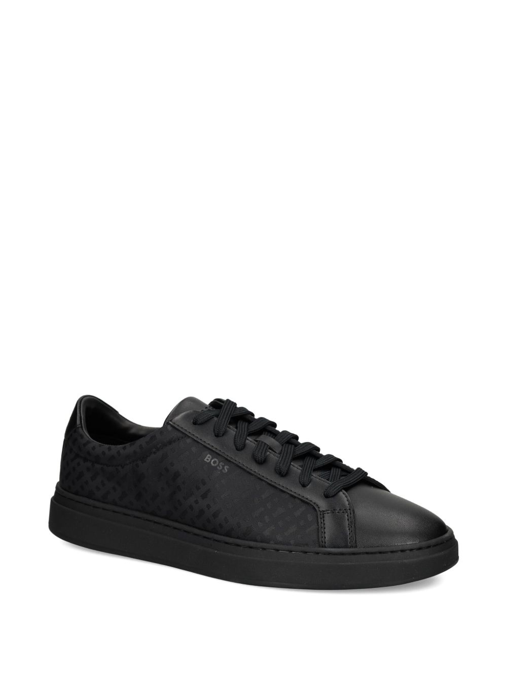 patterned leather sneakers - 2