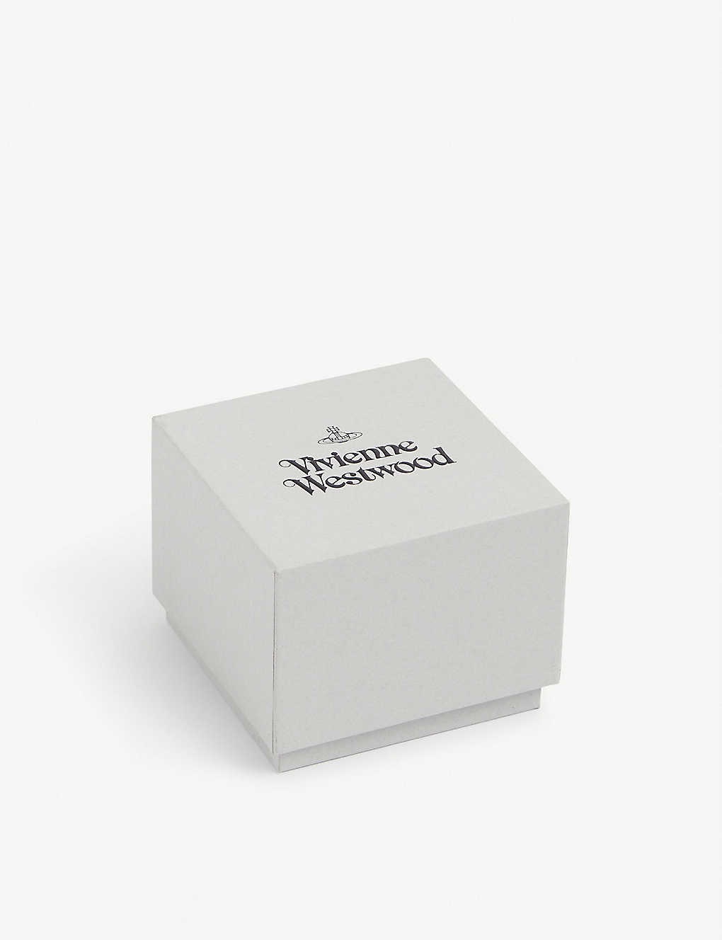 VIVIENNE WESTWOOD Mini Bas Relief gunmetal-tone and Swarovski crystal chain  bracelet