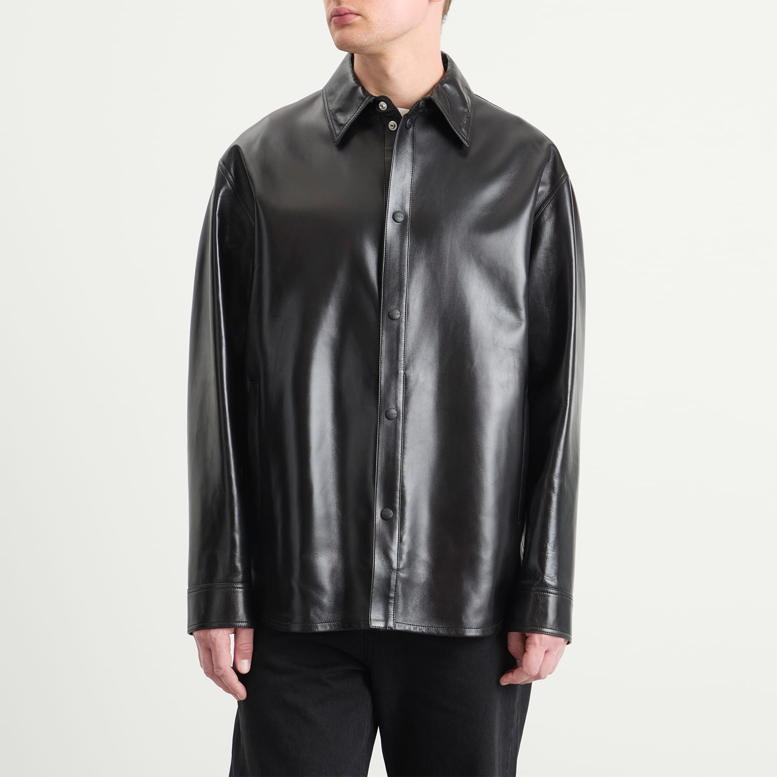 Gucci Soft Nappa Leather Overshirt - 2