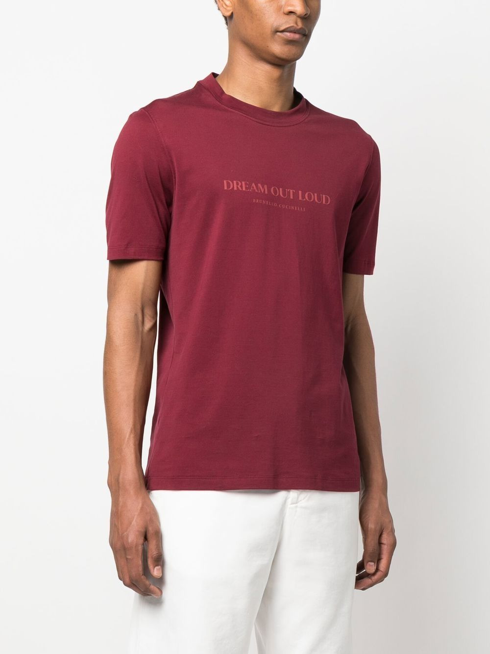 slogan-print cotton T-shirt - 3