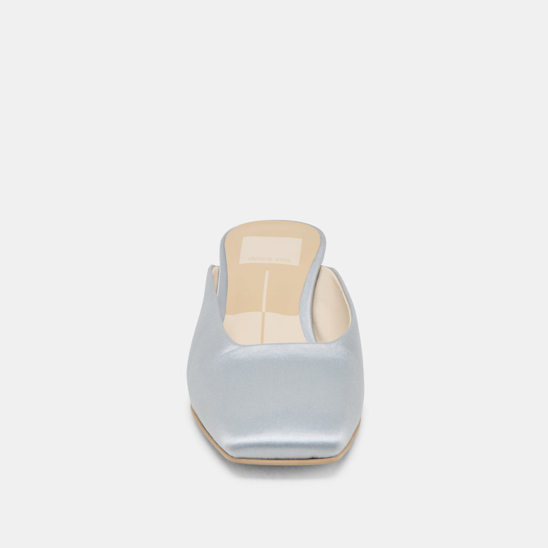 UMARA HEELS LIGHT BLUE SATIN 6