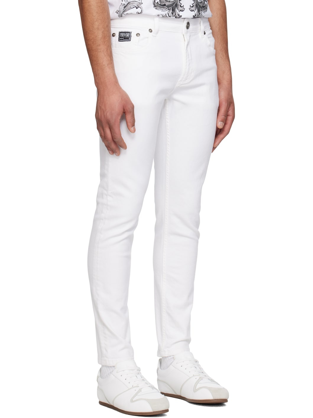 White Narrow Dundee Jeans - 2