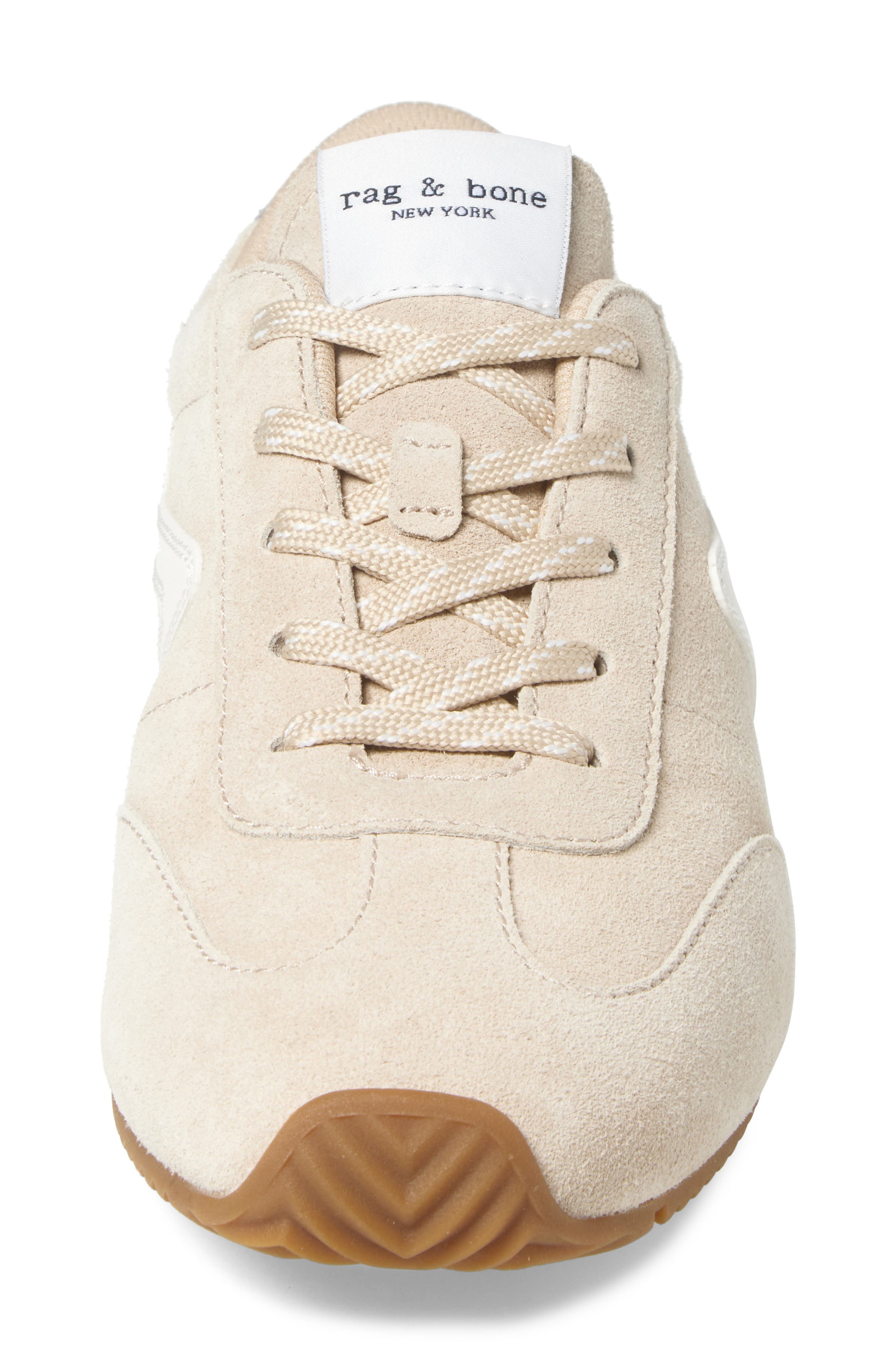 rag & bone Retro Runner Slim Ultra Sneaker in Macadamia Suede at Nordstrom - 4
