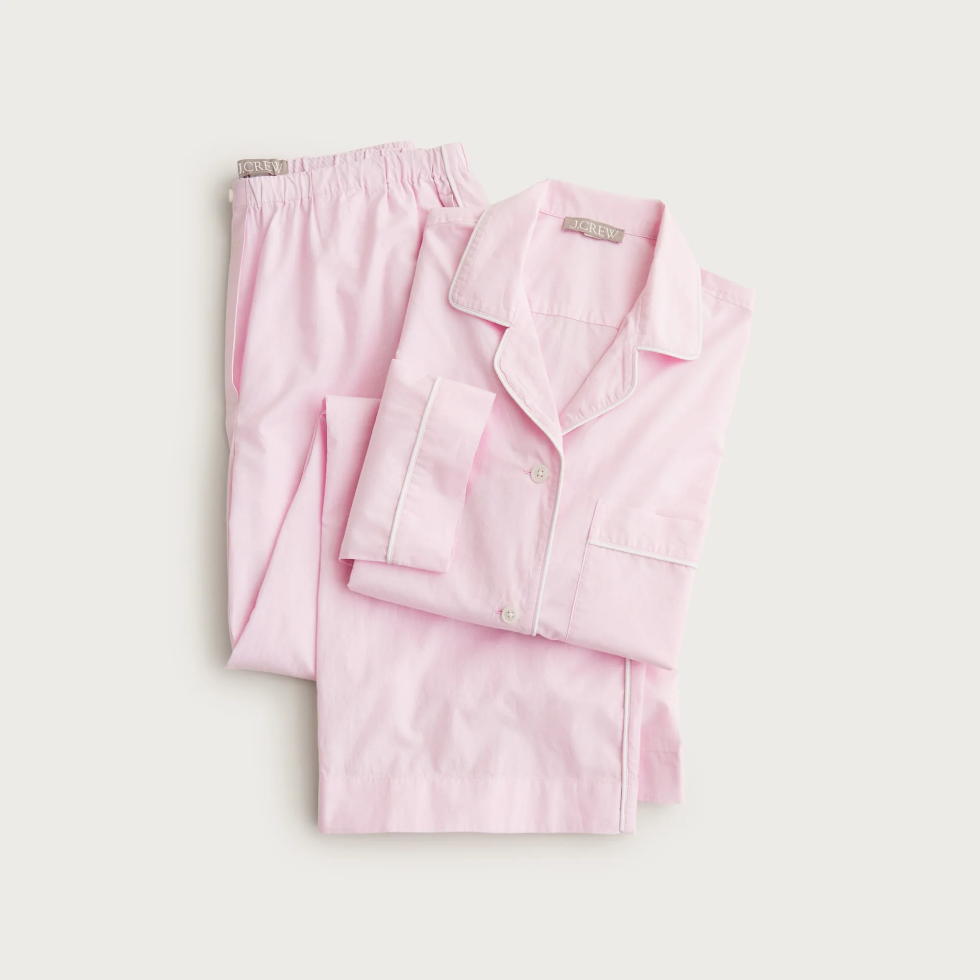 Classic pajama pant set in end-on-end cotton - 1