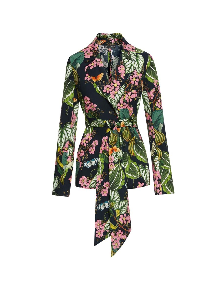 MIXED BOTANICAL COTTON BLAZER - 1