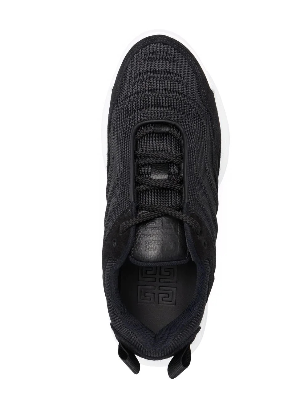 chunky lace-up low-top sneakers - 4