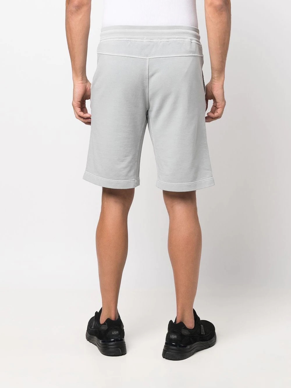 drawstring track shorts - 4