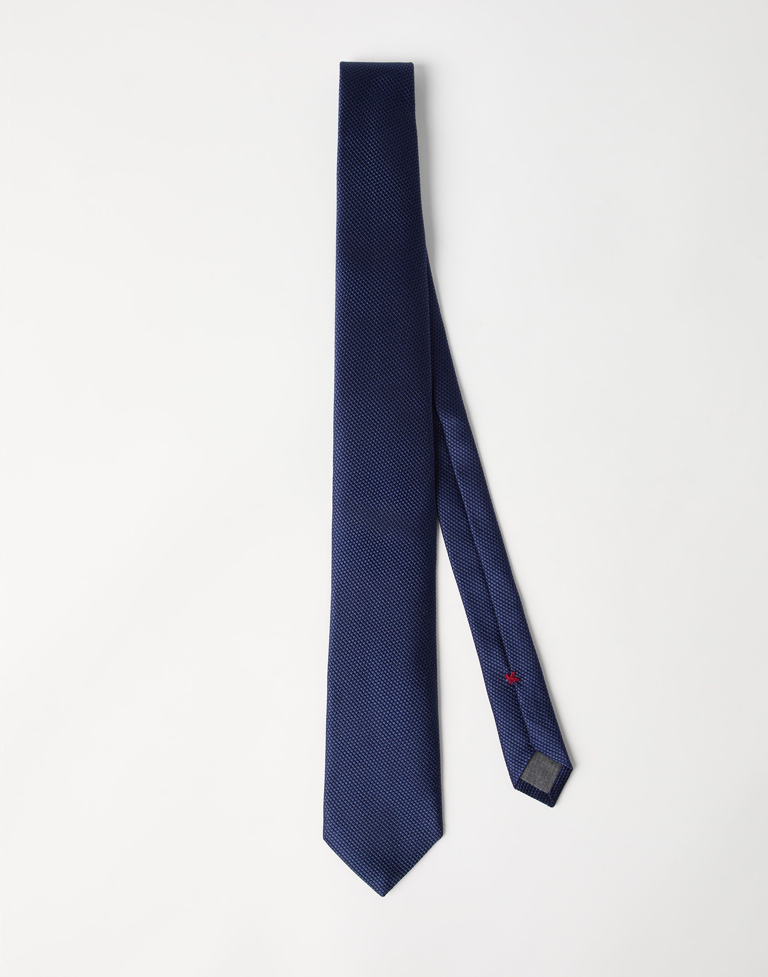 Textured silk twill tie - 1