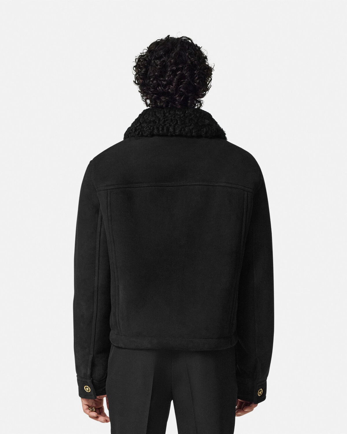 Suede Shearling Blouson Jacket - 5