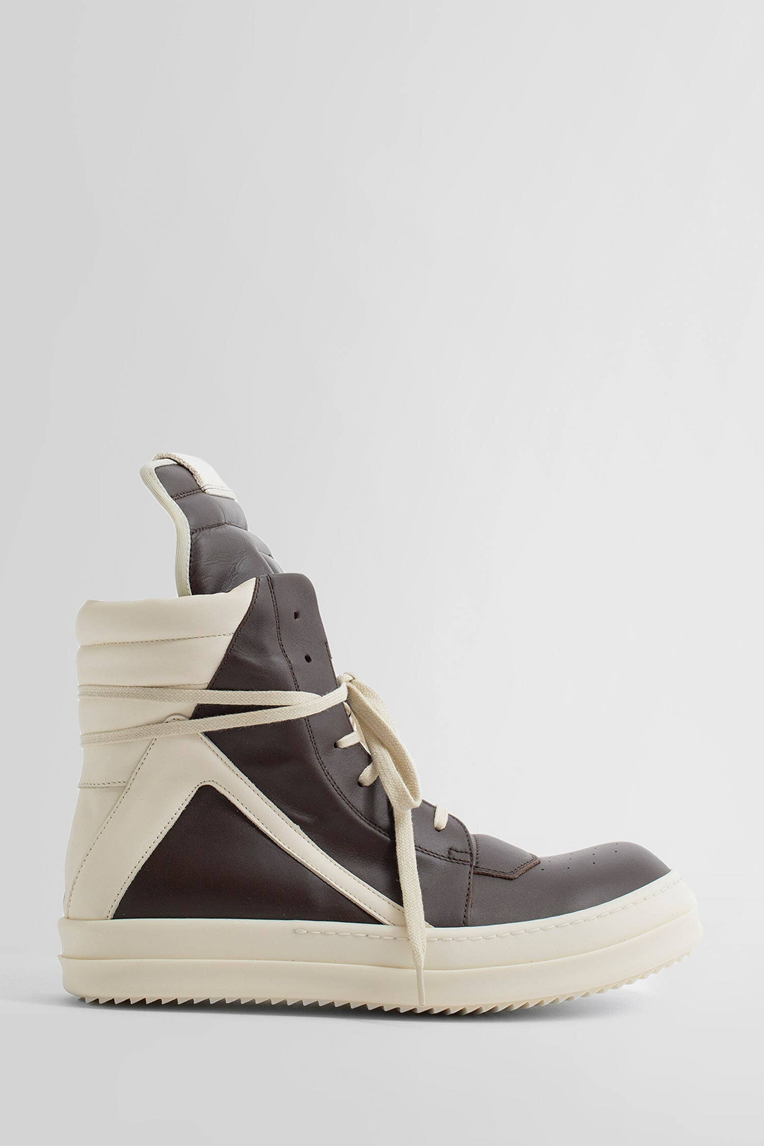 RICK OWENS MAN BROWN SNEAKERS - 1