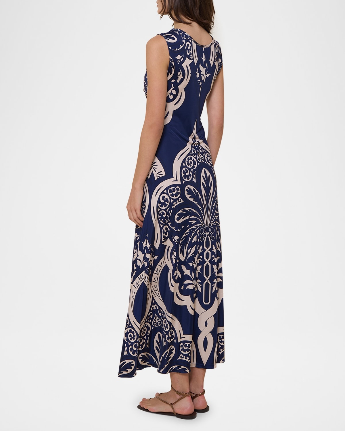 Voyage Reversible Twist-Front Cut-Out Maxi Dress - 3