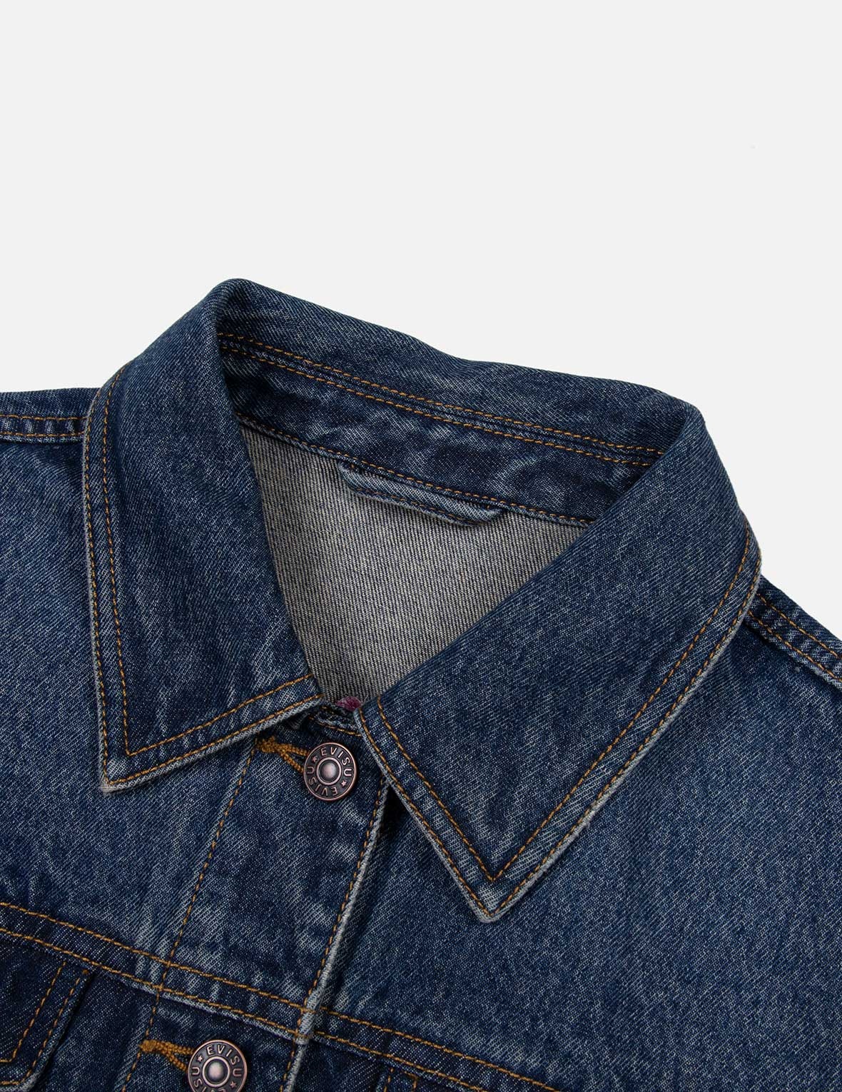 ROSES DAICOCK WITH STUDS LOGO LOOSE FIT DENIM JACKET - 3