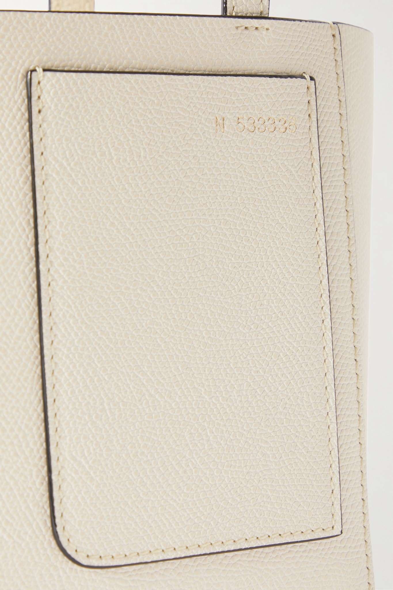 Secchiello mini textured-leather bucket bag - 4