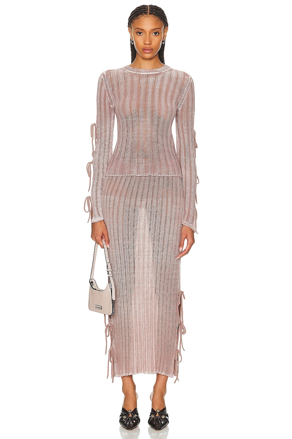 Knit Midi Skirt - 4
