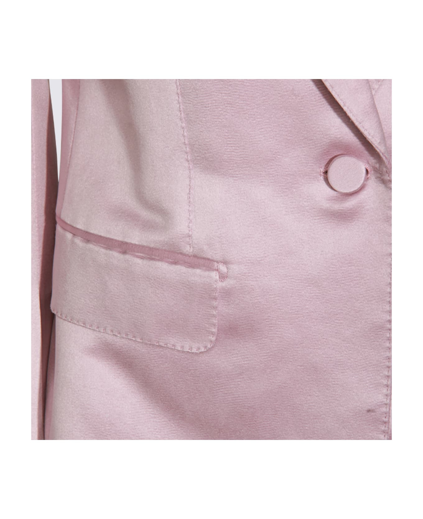 Pink Cotton Blazer - 4