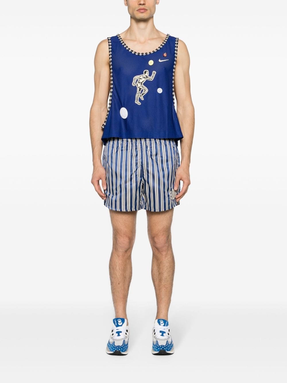 x Bode striped track shorts - 2