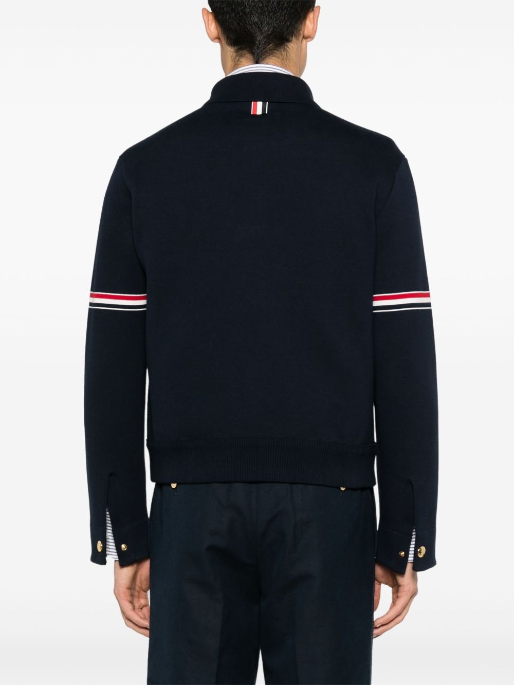 RWB-stripe zip-up jacket - 4