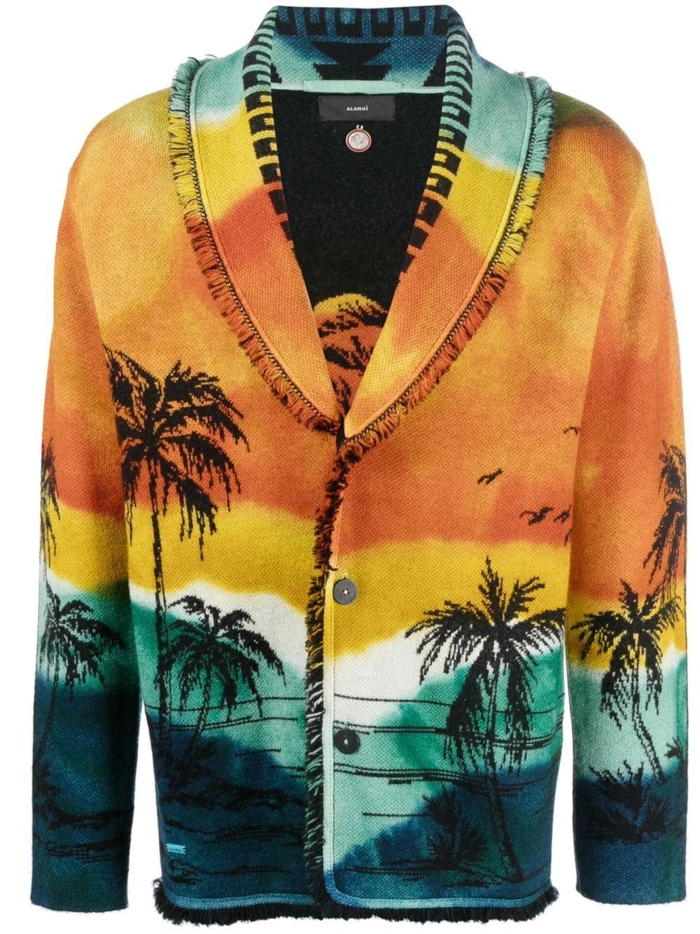 Paradise Island intarsia cardigan - 1