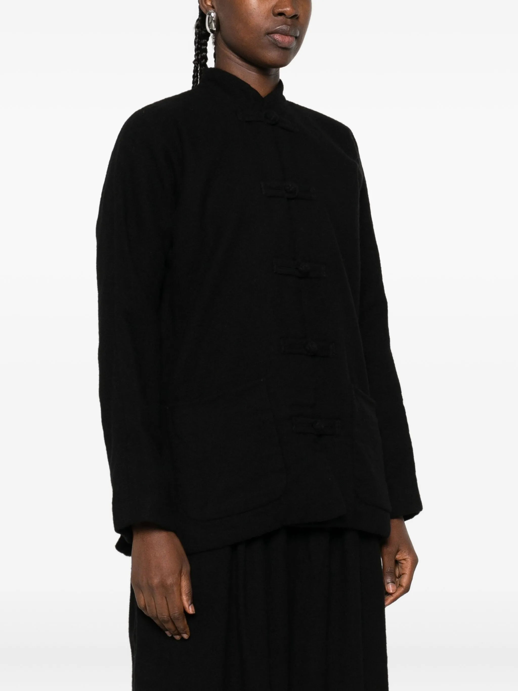 Uma Wang Frog-fastening Patch-pocket Jacket - 2