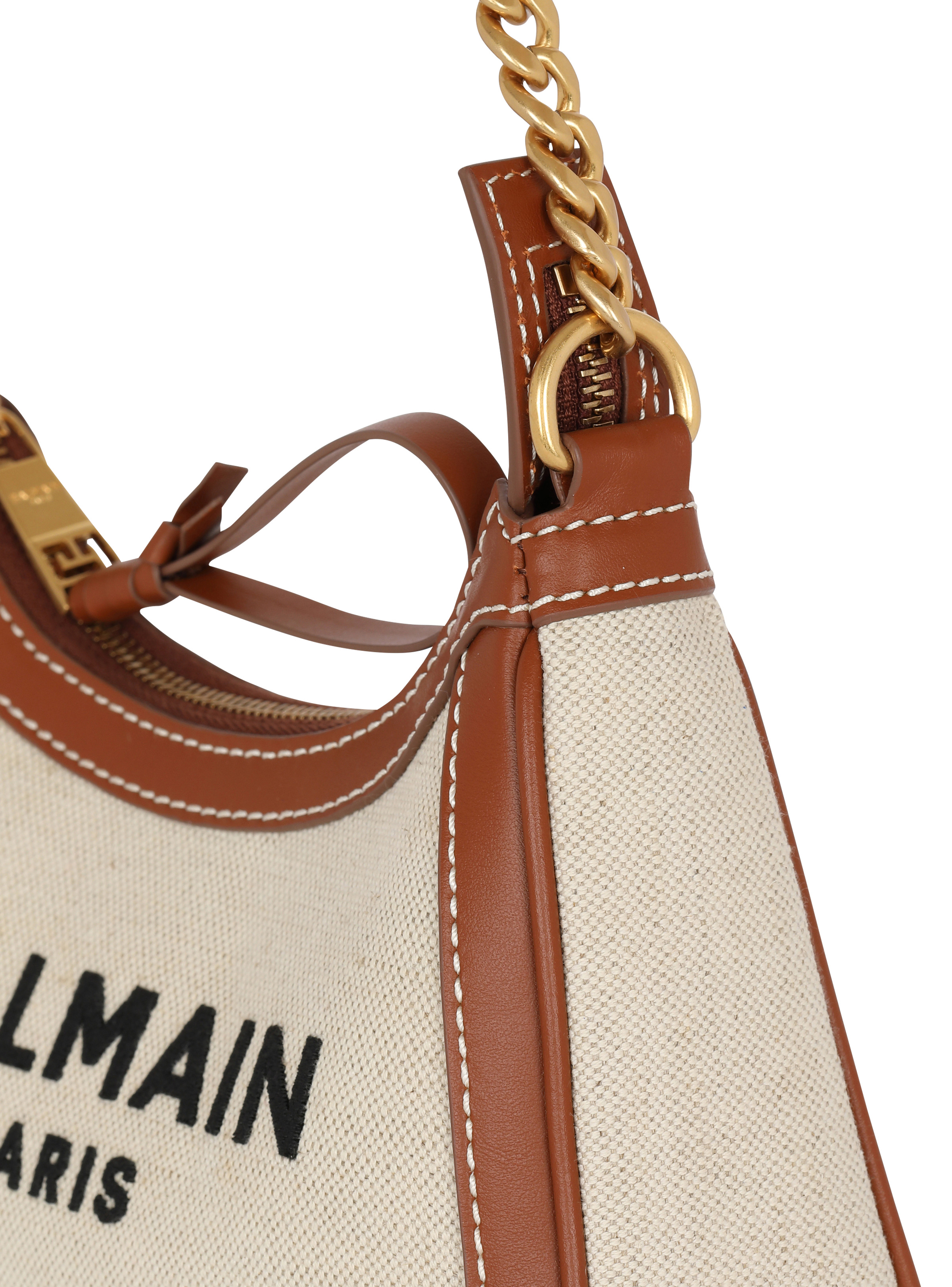 B-Army canvas bag with leather inserts - 6